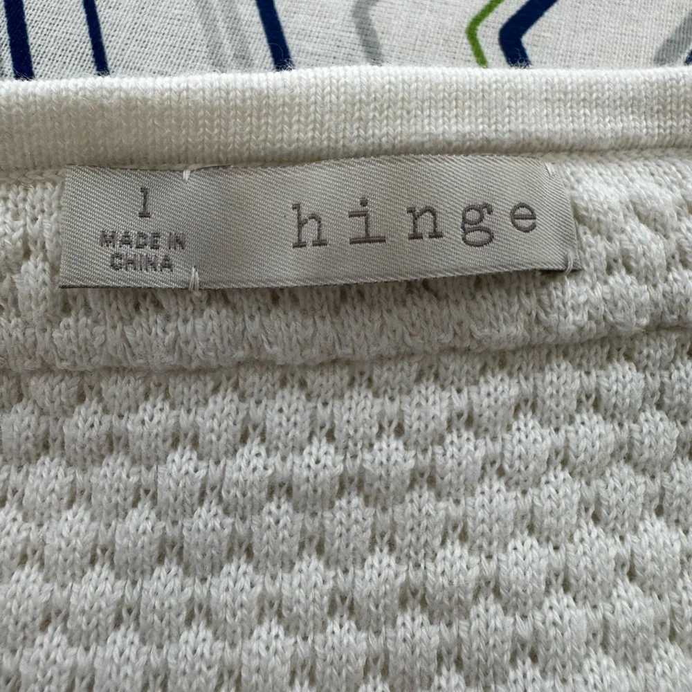 Hinge Cream Sweater with Embellished Neckline - Picture 8 of 10